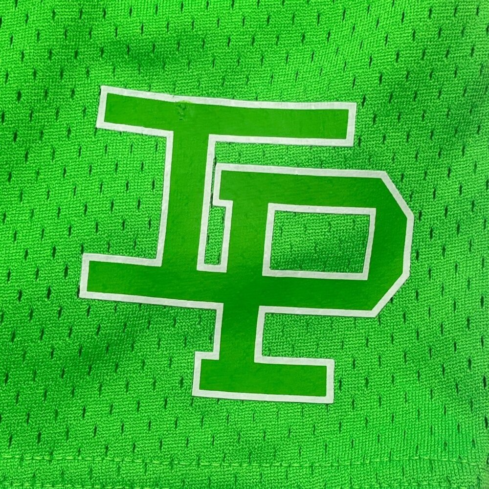 Inaka Power Green Mesh Shorts With Elastic Waistband & TP Logo Design  small - Picture 9 of 9